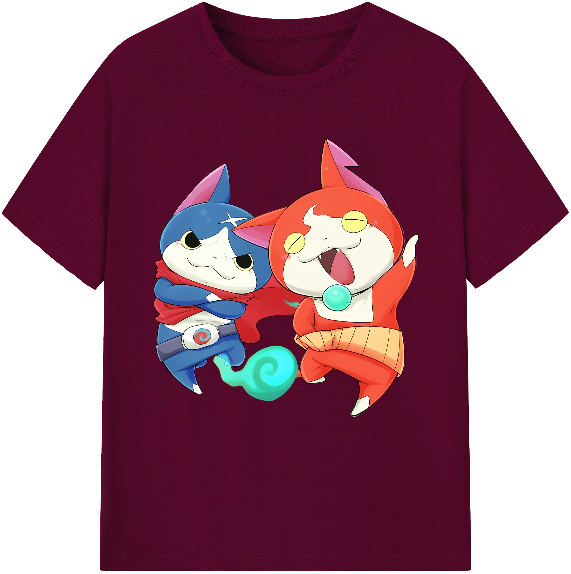 （画像用） 妖怪ウォッチ Yo-kai Watch レディースカジュアルプリントTシャツ（綿100％）